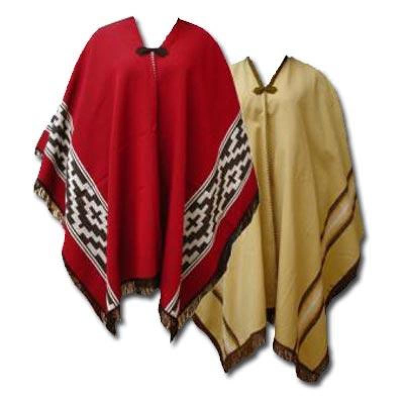 Poncho Artesanal Para Niño T.4 (80 cm)