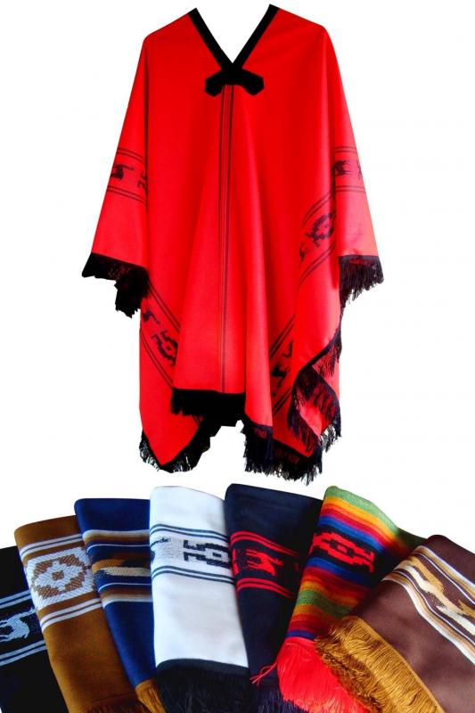 Poncho Artesanal Para Niño T.4 (80 cm) - Imagen 2