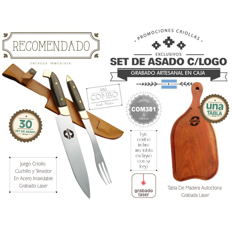 Combo (30 Set De Asado Grabados) + Una Tabla Grab. De Regalo - Imagen 2