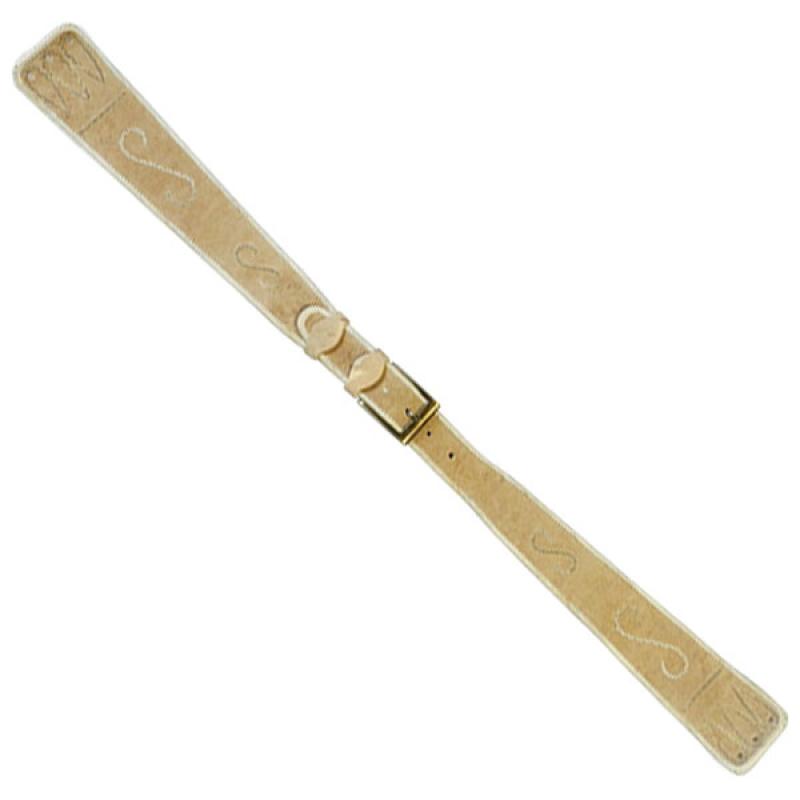 Culero Ancho 8cm De Cuero Crudo Costura en Borde - Talles Adultos - Imagen 2