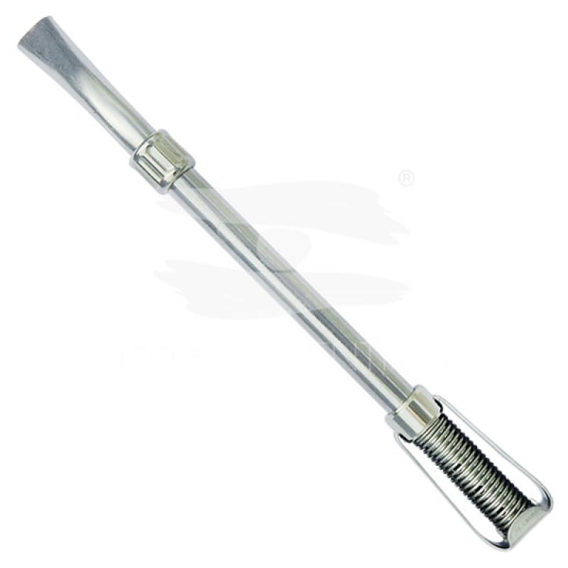 Bombilla Curva Corta De Acero Inoxidable Con Filtro Desarmable 15 cm - Imagen 2