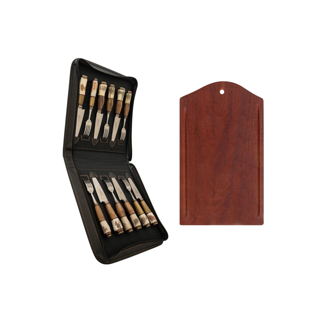 Combo Cubiertos Y Tabla