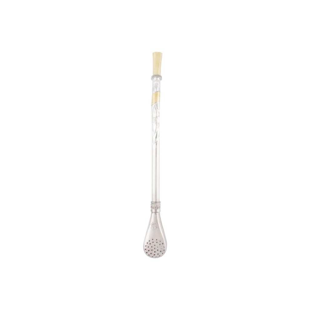 Bombilla De Alpaca Curva