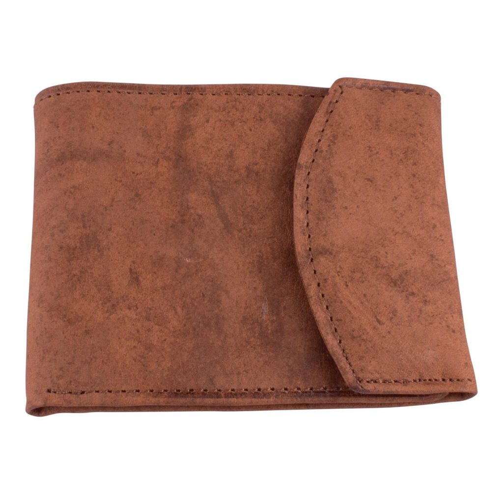 Billetera De Cuero Elegante Con Solapa