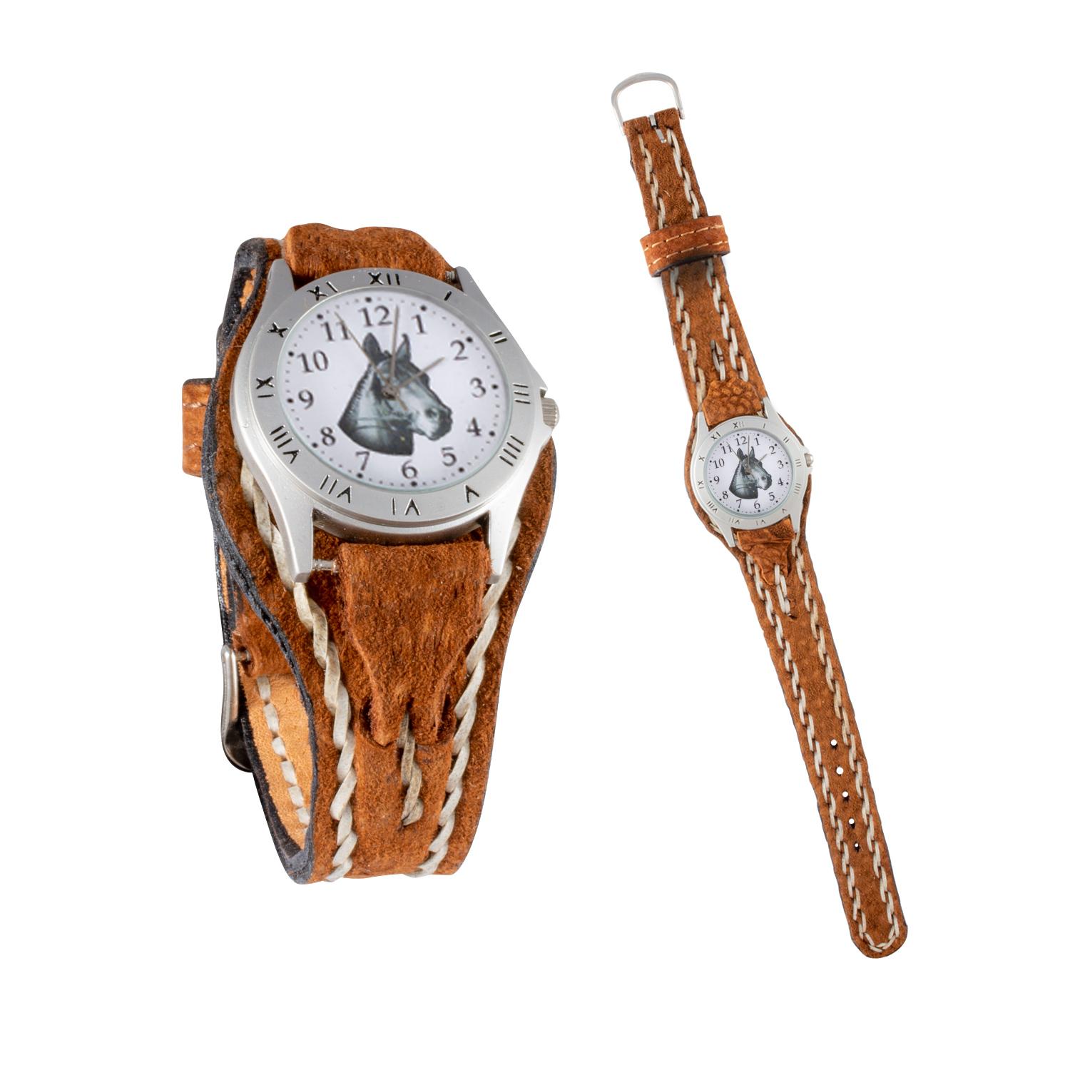 Reloj con Malla Entera de Carpincho para dama