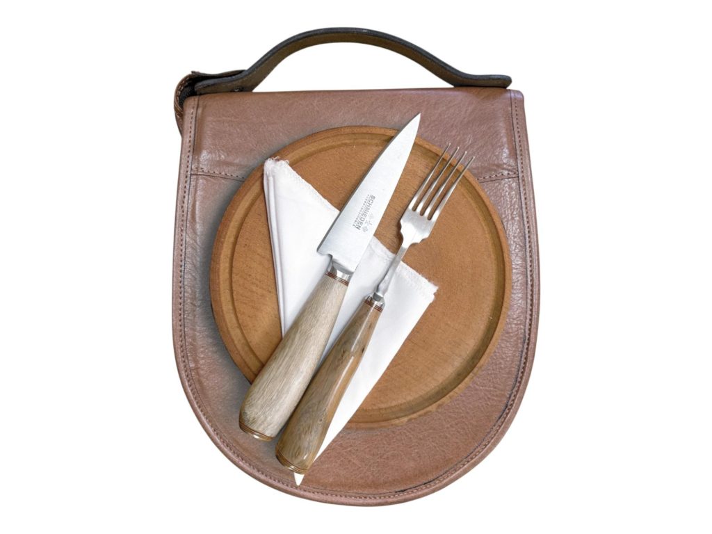 Set de Asado Individual Regional SCHMIEDEN con Estuche de Cuero Premium