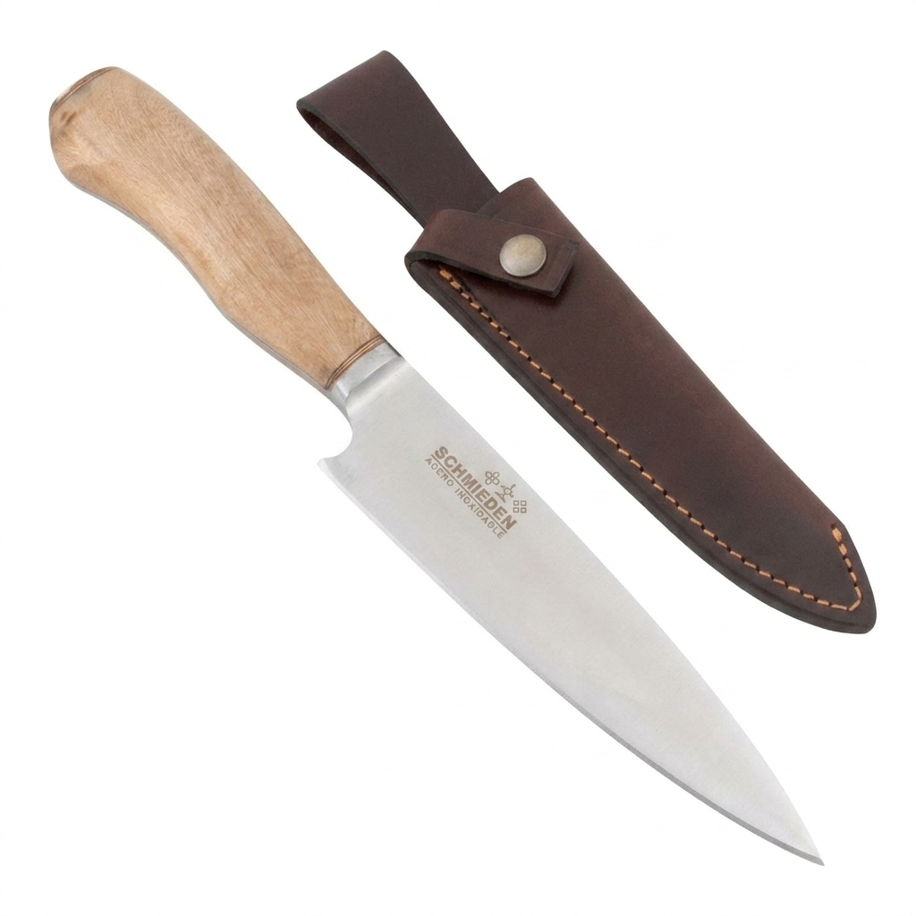 Cuchillo Regional Madera 14 Cm Acero Inox Vaina Monte