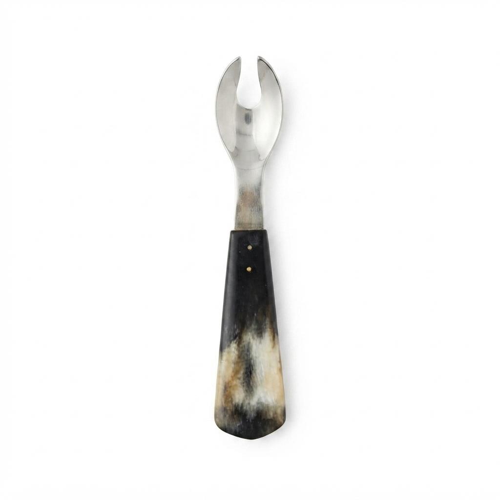 Tenedor De Alpaca y Asta Para Copetin